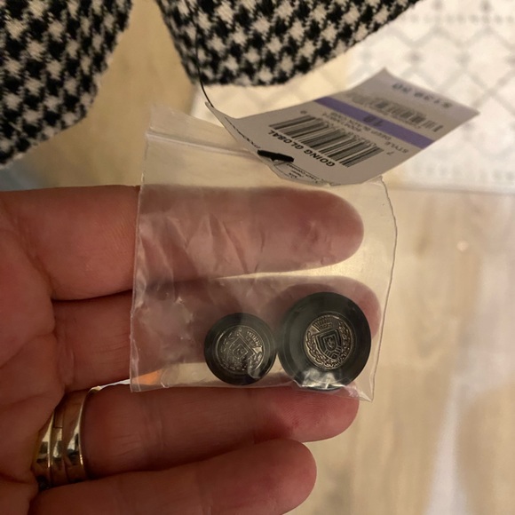 Charter Club NWT Houndstooth Blazer - Size 18 - Picture 8 of 8